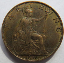 Load image into Gallery viewer, 1896 Queen Victoria Farthing Coin - Great Britain
