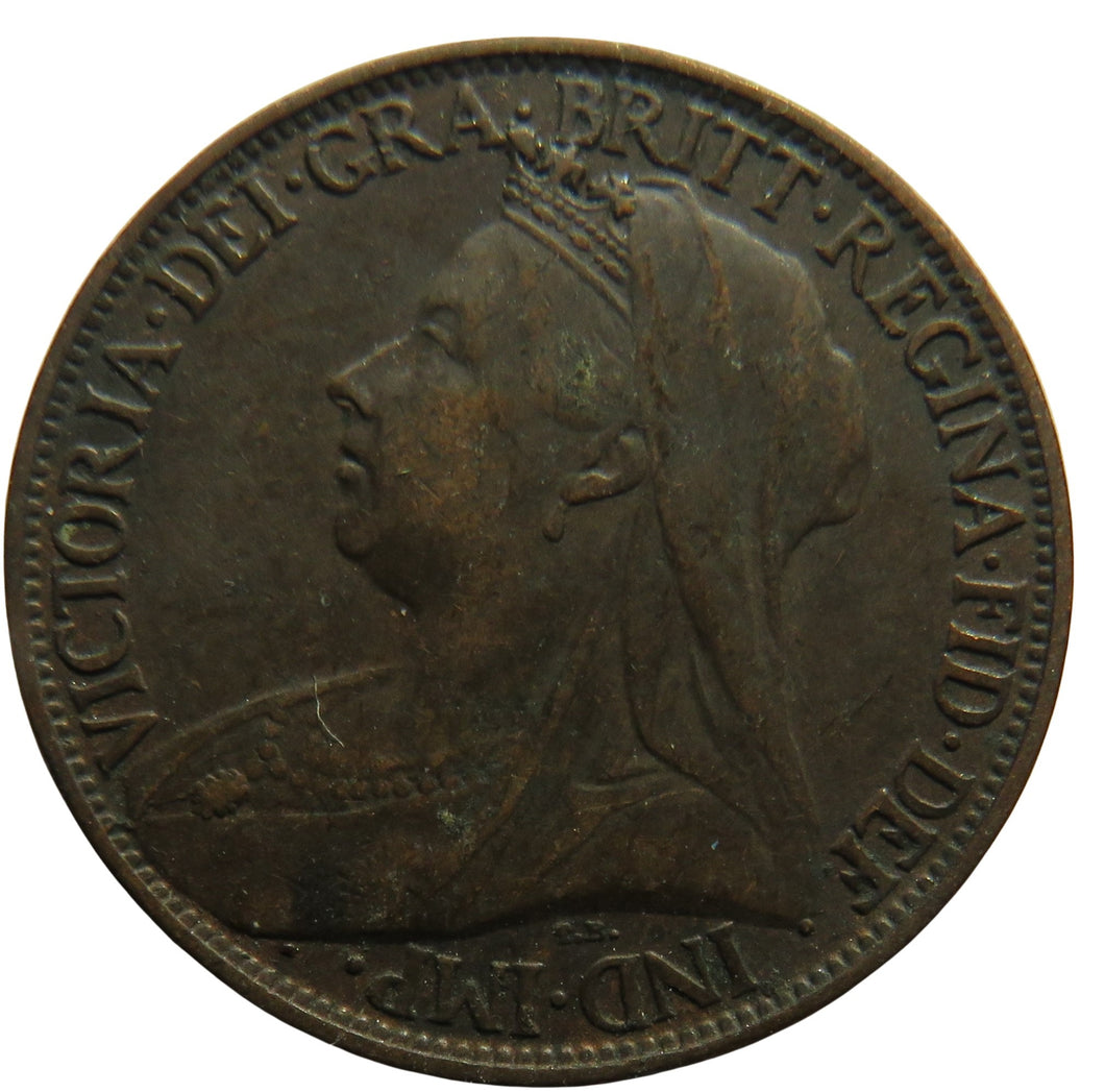 1901 Queen Victoria Farthing Coin - Great Britain