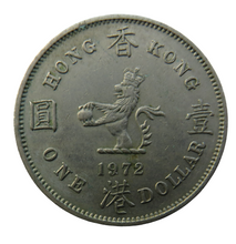 Load image into Gallery viewer, 1972 Queen Elizabeth II Hong Kong One Dollar Coin
