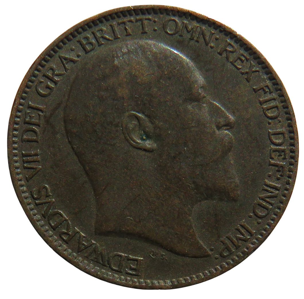 1903 King Edward VII Farthing Coin - Great Britain