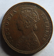 Load image into Gallery viewer, 1891 Queen Victoria India 1/12th Anna Coin
