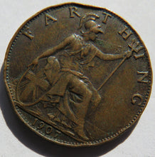 Load image into Gallery viewer, 1907 King Edward VII Farthing Coin - Great Britain
