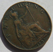 Load image into Gallery viewer, 1907 King Edward VII Farthing Coin - Great Britain
