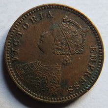 Load image into Gallery viewer, 1897 Queen Victoria India 1/12th Anna Coin
