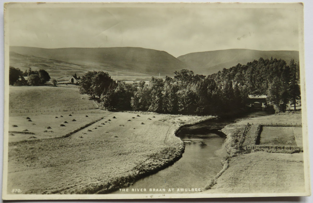 Vintage Postcard of The River Braan at Amulree, 1957