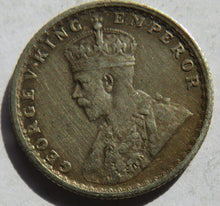 Load image into Gallery viewer, 1916 King George V India Silver 1/4 Rupee Coin
