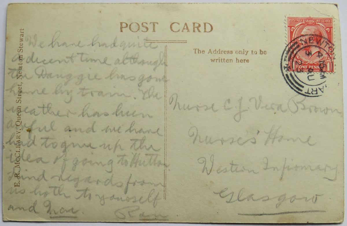 Vintage Postcard of Loch Trool, Near Newton Stewart, 1923