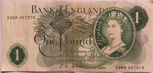 Load image into Gallery viewer, Bank of England £1 One Pound Banknote J.S. Fforde
