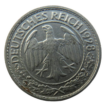 Load image into Gallery viewer, 1928-A Germany Weimar Republic 50 Reichspfennig Coin
