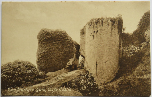 Vintage Postcard of The Martyrs Gate, Corfe Castle - Frith's Series