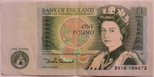 Load image into Gallery viewer, Bank of England £1 One Pound Banknote DH.F. Somerset
