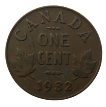 Load image into Gallery viewer, 1932 King George V Canada One Cent Coin
