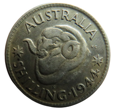 Load image into Gallery viewer, 1944 King George VI Australia Silver Shilling Coin
