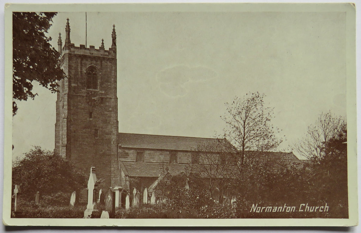 Vintage Postcard of Normanton Church
