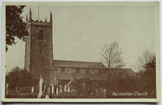 Vintage Postcard of Normanton Church