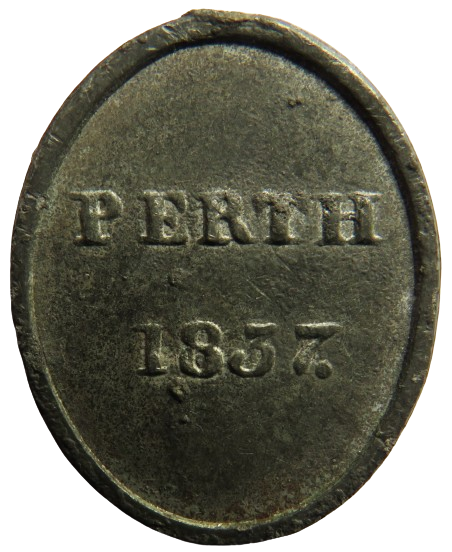 1837 Perth St Leonard Church Token