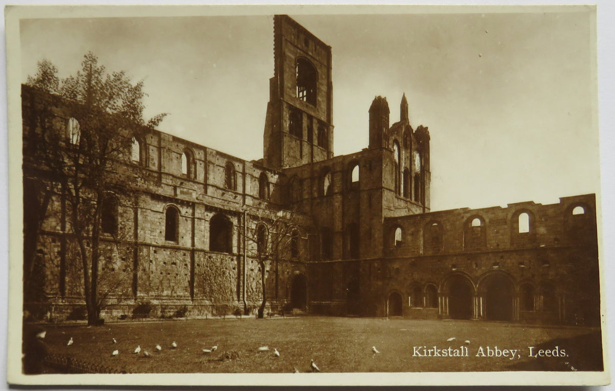Vintage Postcard of Kirkstall Abbey, Leeds