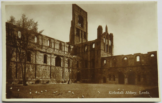 Vintage Postcard of Kirkstall Abbey, Leeds