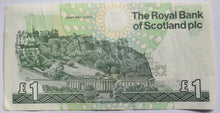 Load image into Gallery viewer, 2001 The Royal Bank of Scotland £1 One Pound Banknote
