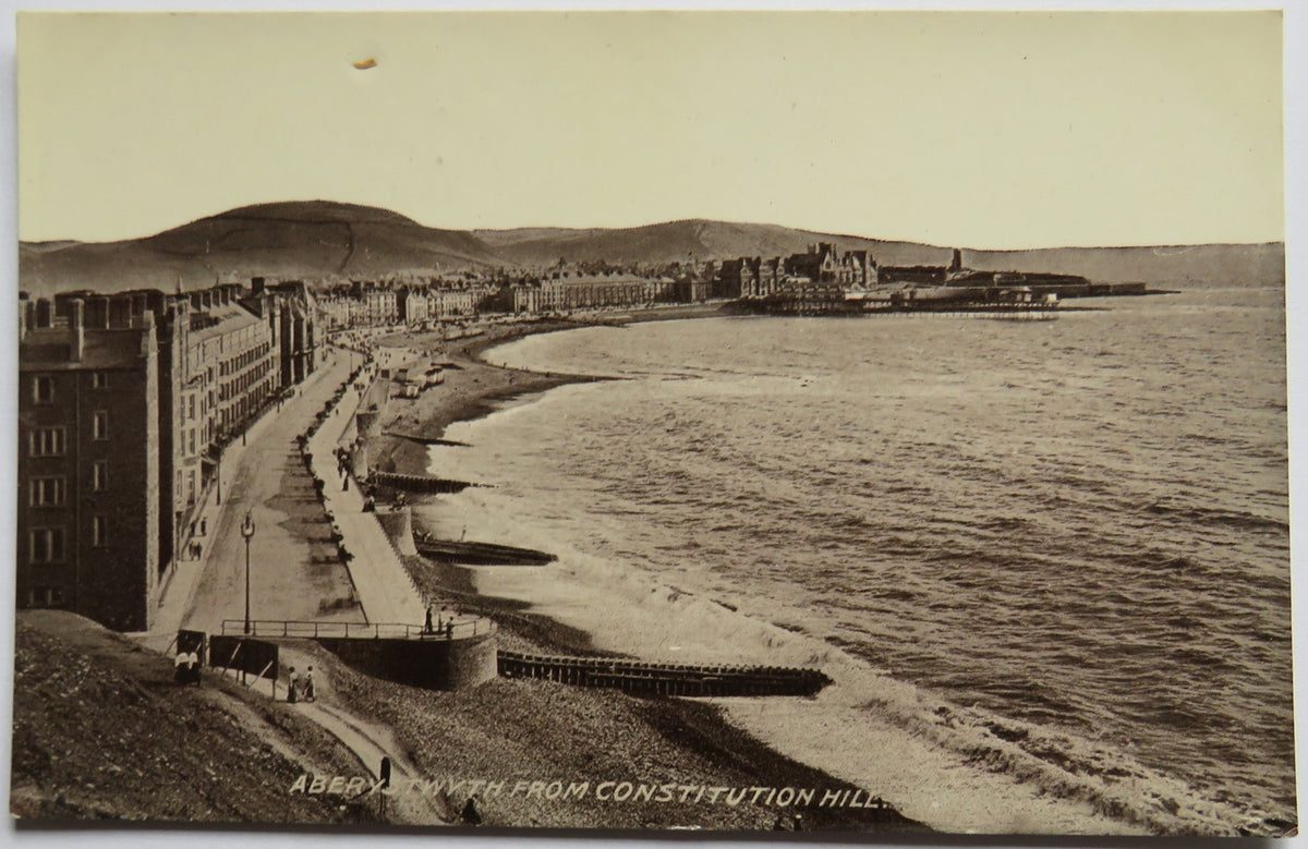 Vintage Postcard of Aberystwyth From Constitution Hill