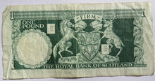 Load image into Gallery viewer, 1970 The Royal Bank of Scotland £1 One Pound Banknote
