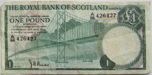 Load image into Gallery viewer, 1970 The Royal Bank of Scotland £1 One Pound Banknote
