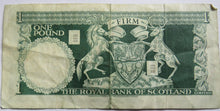 Load image into Gallery viewer, 1970 The Royal Bank of Scotland £1 One Pound Banknote
