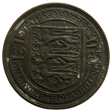 Load image into Gallery viewer, 1923 King George V States of Jersey 1/12th of a Shilling Coin
