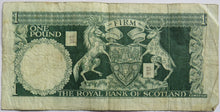 Load image into Gallery viewer, 1969 The Royal Bank of Scotland £1 One Pound Banknote
