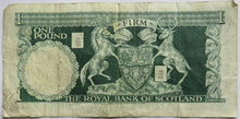 Load image into Gallery viewer, 1970 The Royal Bank of Scotland £1 One Pound Banknote
