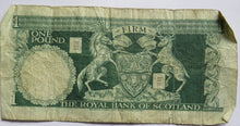 Load image into Gallery viewer, 1969 The Royal Bank of Scotland £1 One Pound Banknote
