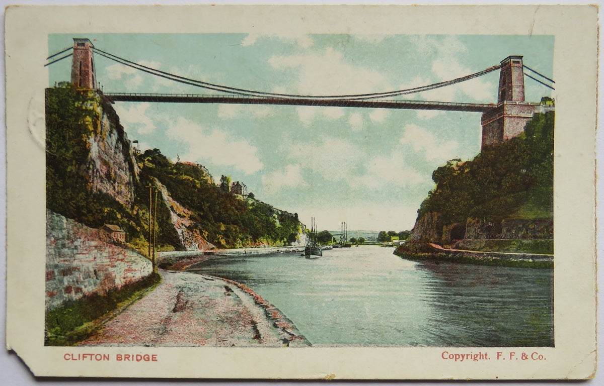 Vintage Postcard of Clifton Bridge - F. F. & Co., 1905