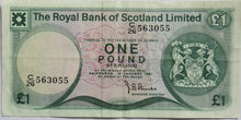 Load image into Gallery viewer, 1981 The Royal Bank of Scotland £1 One Pound Banknote
