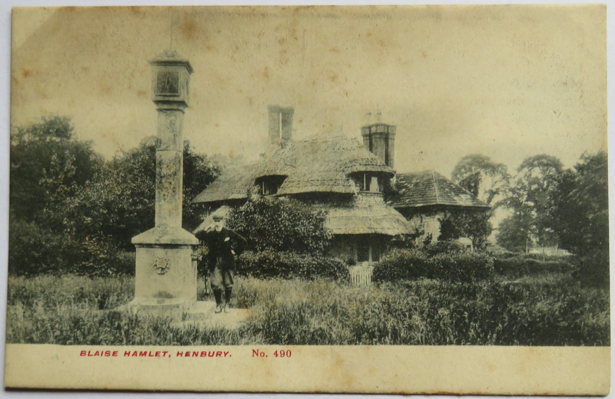 Vintage Postcard of Blaise Hamlet, Henbury, No. 490 - Hardings "Progress" Series