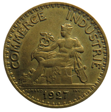 Load image into Gallery viewer, 1927 France One Franc Coin Higher Grade
