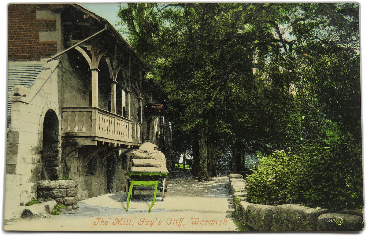 Vintage Postcard of The Mill, Guy's Cliff, Warwick - Valentine's Series