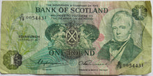 Load image into Gallery viewer, 1977 Bank of Scotland £1 One Pound Banknote
