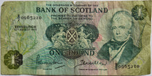 Load image into Gallery viewer, 1970 Bank of Scotland £1 One Pound Banknote
