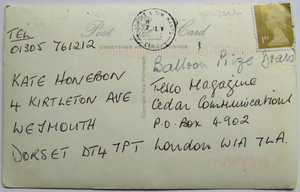 Vintage Postcard of Lulworth Cove and Village