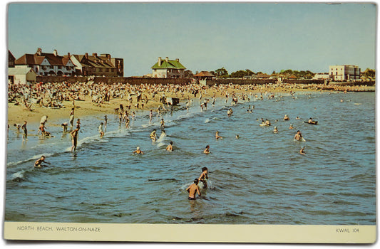 Vintage Postcard of North Beach, Walton-On-Naze