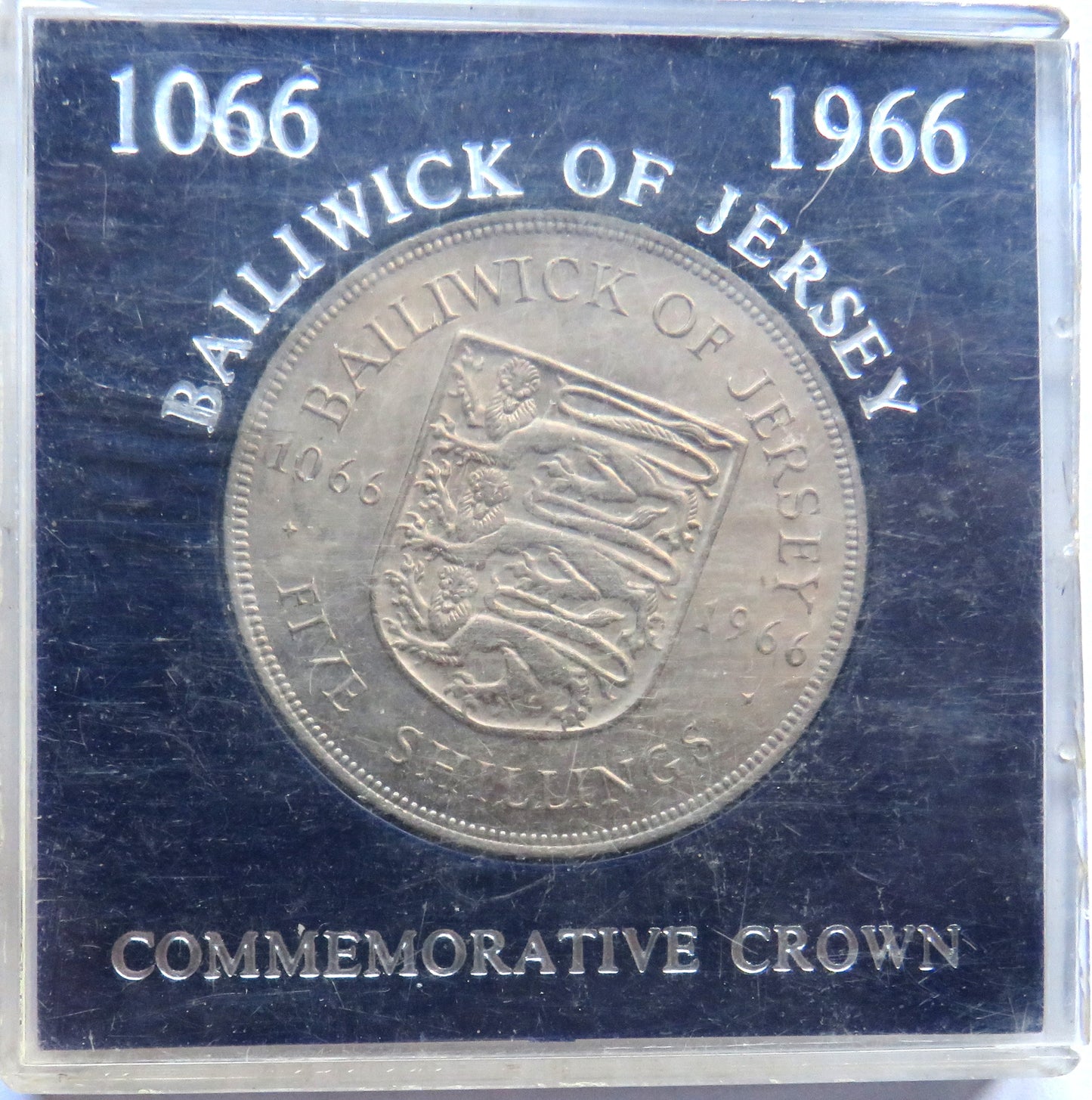 1066-1966 Bailiwick Of Jersey Five Shillings Cased Coin