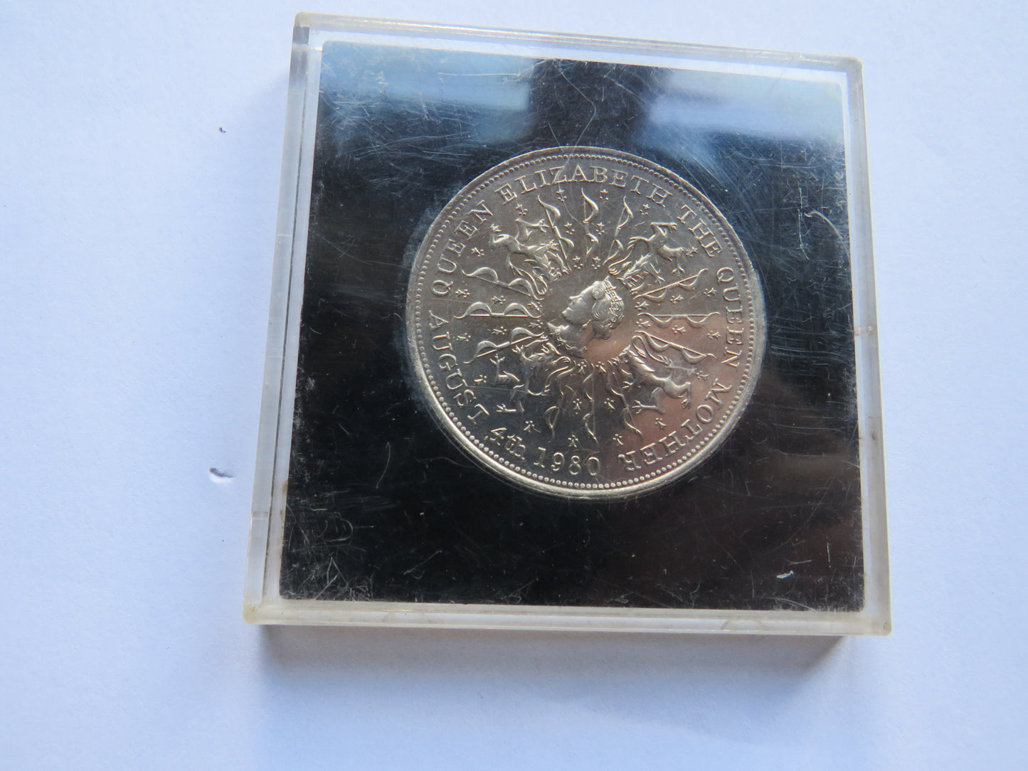 1980 Queen Elizabeth The Queen Mother Cased Commemorative Crown Coin