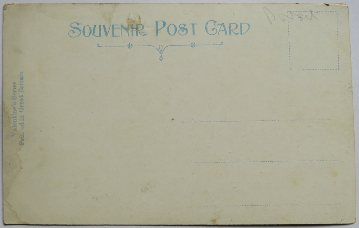 Vintage Postcard of Old Castle Gateway, Sherborne - Valentine's Series