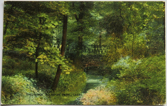 Vintage Postcard of The Gorge, Roundhay Park, Leeds