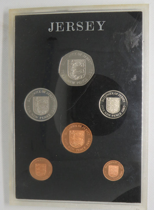 1980 Jersey Cased Proof Coin Set