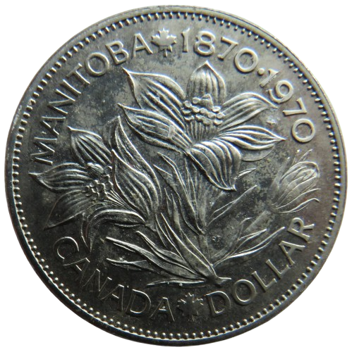 1870-1970 Manitoba Canada $1 One Dollar Coin