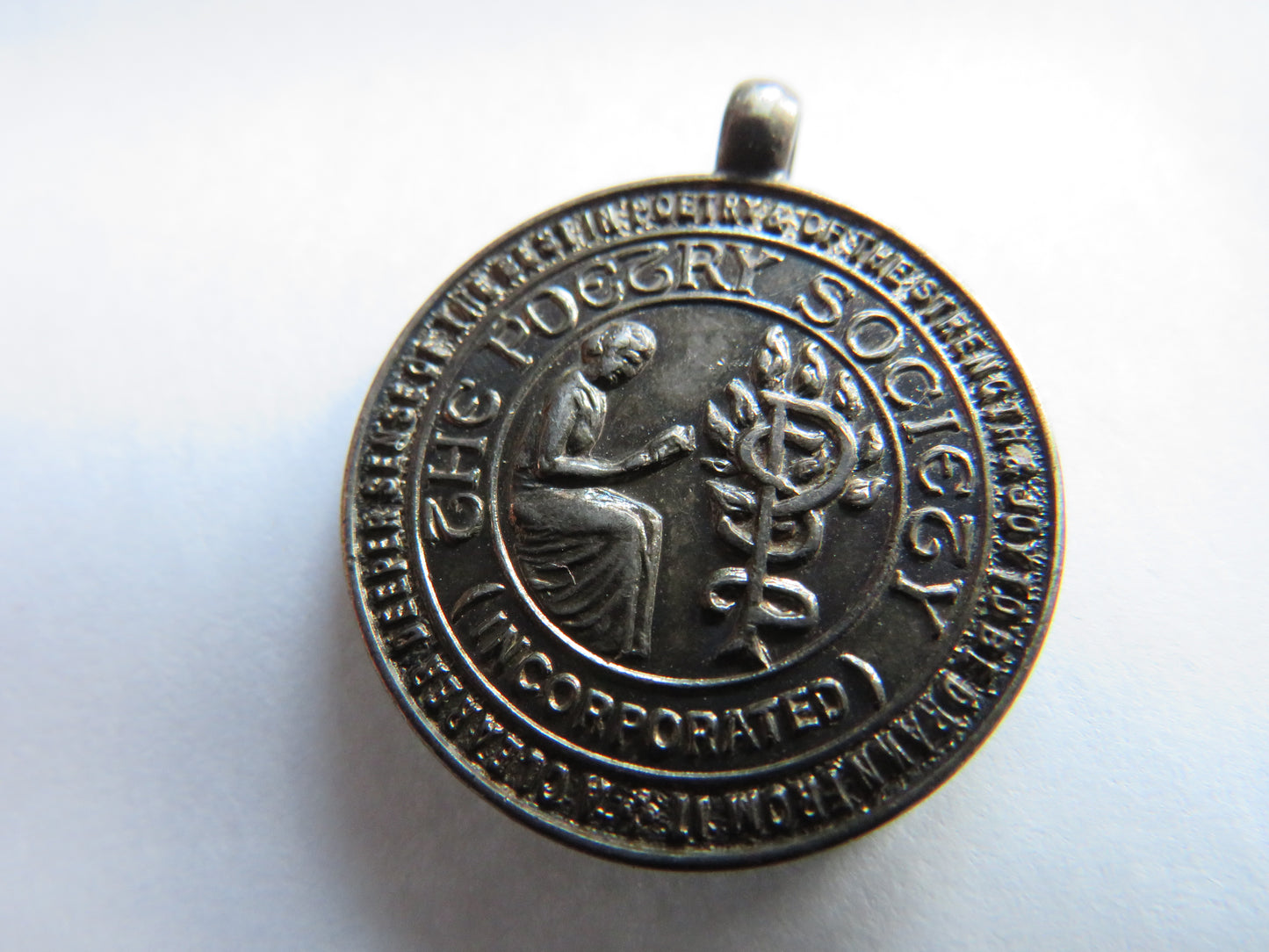 Vintage Silver Medal "The Poetry Society" Awarded in 1947