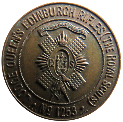 Lodge Queen's Edinburgh Rifles (The Royal Scots) Masonic Mark Token