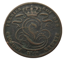 Load image into Gallery viewer, 1848 Belgium 5 Centimes Coin
