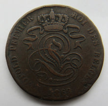 Load image into Gallery viewer, 1863 Belgium 2  Centimes Coin
